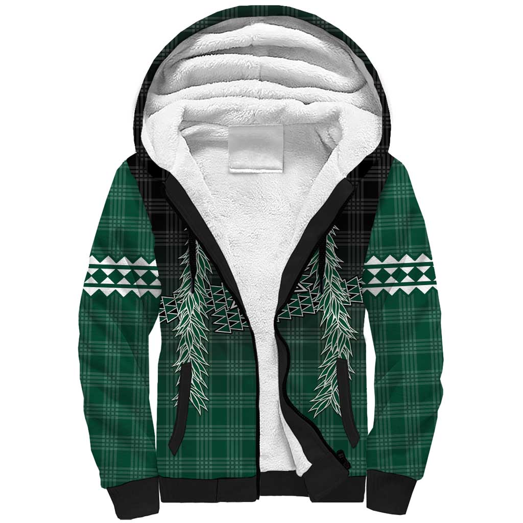 Rainbow Warriors Hawaii Palaka Sherpa Hoodie Maile Lei - Polynesian Pride