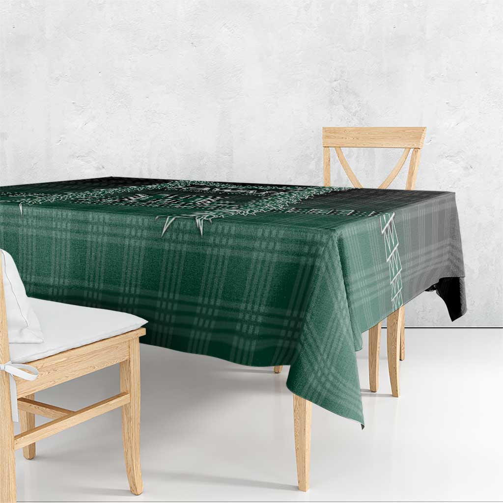 Rainbow Warriors Hawaii Palaka Tablecloth Maile Lei - Polynesian Pride