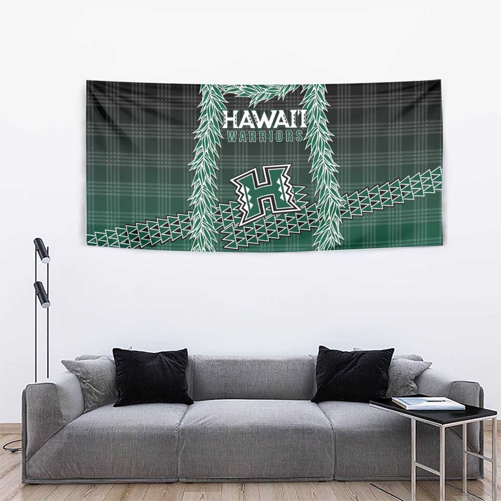 Rainbow Warriors Hawaii Palaka Tapestry Maile Lei - Polynesian Pride