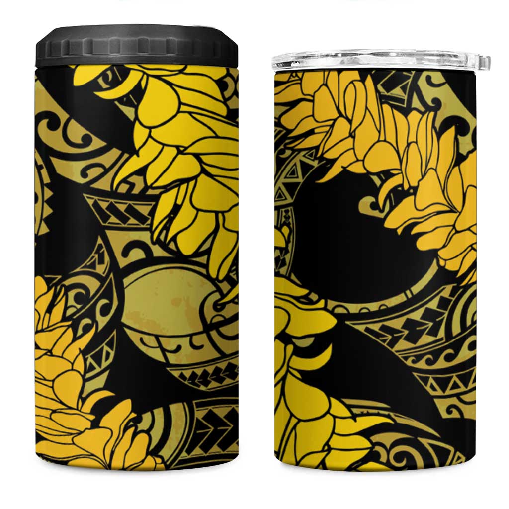 Hawaii Oahu Ilima Lei 4 in 1 Can Cooler Tumbler