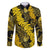 Hawaii Oahu Ilima Lei Family Matching Puletasi and Hawaiian Shirt LT7 Dad's Shirt - Long Sleeve Yellow - Polynesian Pride