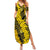 Hawaii Oahu Ilima Lei Summer Maxi Dress LT7 Women Yellow - Polynesian Pride