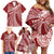 Tonga Independence Day Family Matching Off Shoulder Short Dress and Hawaiian Shirt Tongatapu Lion Ngatu Motifs