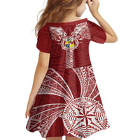Tonga Independence Day Family Matching Puletasi and Hawaiian Shirt Tongatapu Lion Ngatu Motifs LT7 - Polynesian Pride