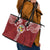 Tonga Independence Day Leather Tote Bag Tongatapu Lion Ngatu Motifs