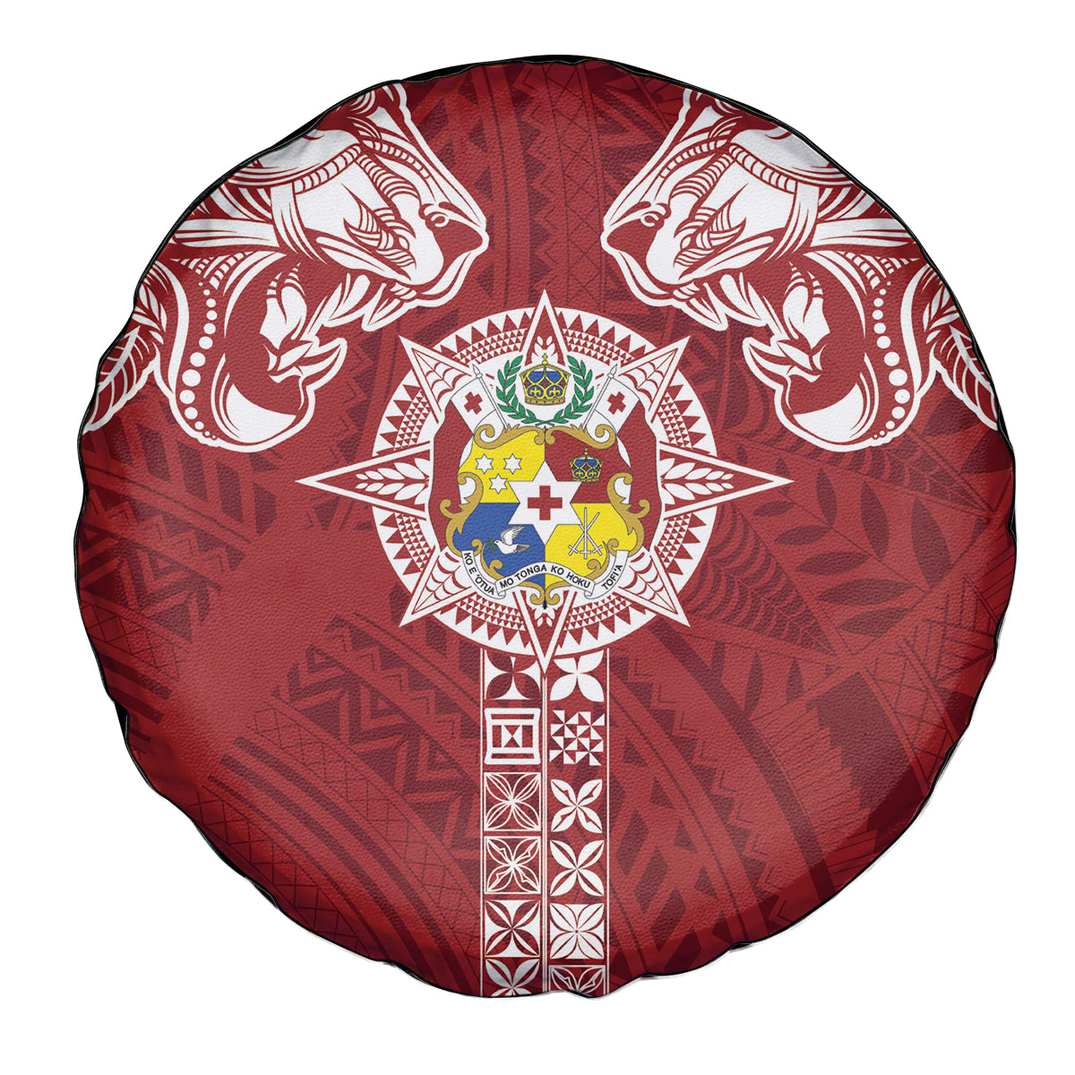Tonga Independence Day Spare Tire Cover Tongatapu Lion Ngatu Motifs