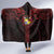 Tonga Independence Day Hooded Blanket Tongatapu Lion Ngatu Motifs Black Ver.