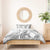 Polynesia Plumeria Lei Bedding Set White Curves Motif