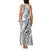 Polynesia Plumeria Lei Family Matching Tank Maxi Dress and Hawaiian Shirt White Curves Motif