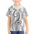 Polynesia Plumeria Lei Family Matching Tank Maxi Dress and Hawaiian Shirt White Curves Motif