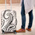 Polynesia Plumeria Lei Luggage Cover White Curves Motif