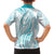 Polynesia Plumeria Lei Family Matching Tank Maxi Dress and Hawaiian Shirt White Turquoise Curves Motif