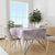 Polynesia Plumeria Lei Tablecloth White Violet Curves Motif