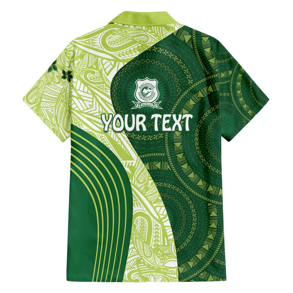 Fiji Ballantine Memorial High School Personalised Family Matching Long Sleeve Bodycon Dress and Hawaiian Shirt Masi Tapa Mix Plumeria LT7 - Polynesian Pride