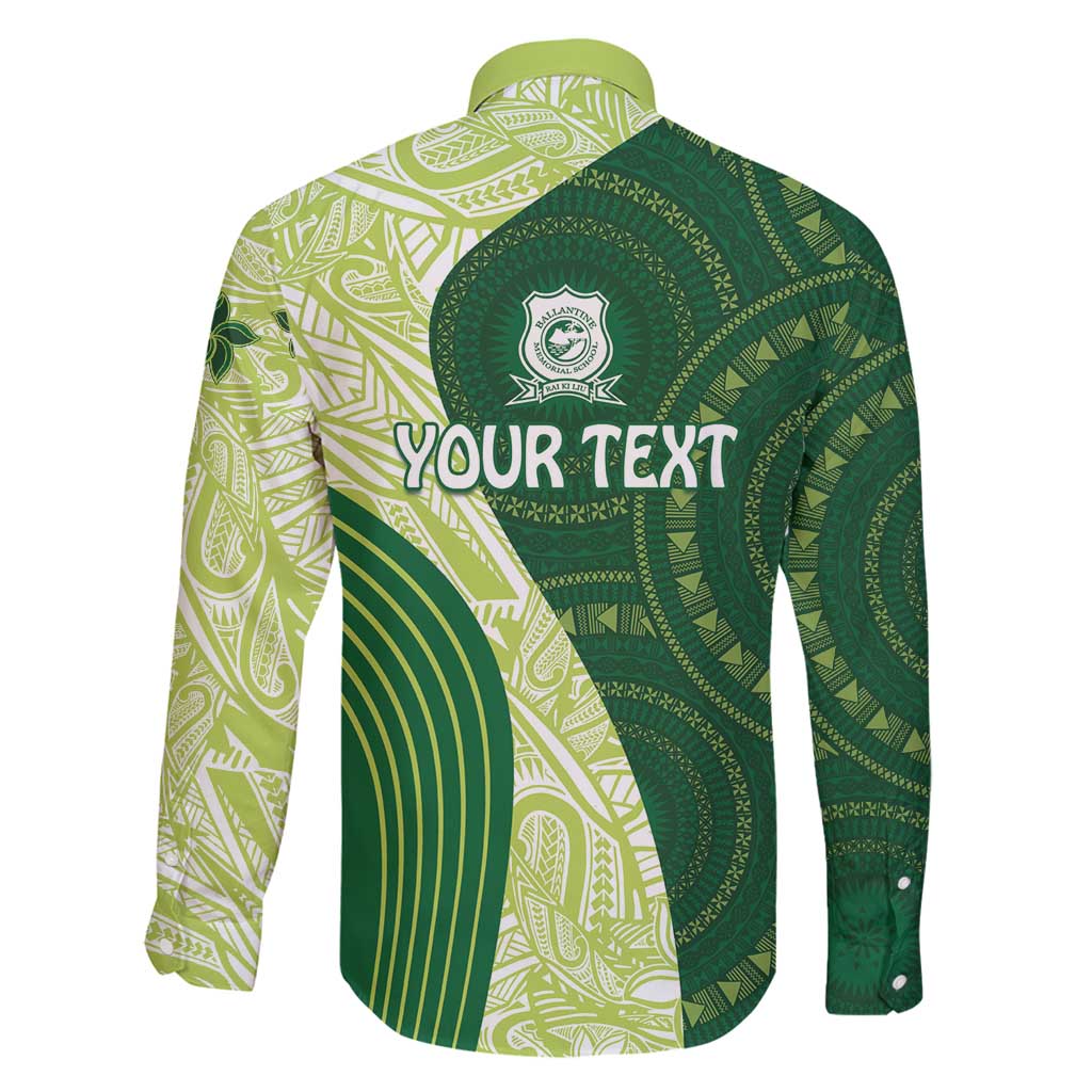 Fiji Ballantine Memorial High School Personalised Family Matching Mermaid Dress and Hawaiian Shirt Masi Tapa Mix Plumeria LT7 - Polynesian Pride