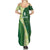 Fiji Ballantine Memorial High School Personalised Summer Maxi Dress Masi Tapa Mix Plumeria