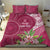 Fiji Adi Cakobau School Personalised Bedding Set Masi Tapa Mix Plumeria