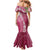 Fiji Adi Cakobau School Personalised Family Matching Mermaid Dress and Hawaiian Shirt Masi Tapa Mix Plumeria