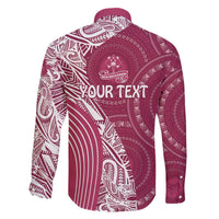 Fiji Adi Cakobau School Personalised Family Matching Puletasi and Hawaiian Shirt Masi Tapa Mix Plumeria LT7 - Polynesian Pride