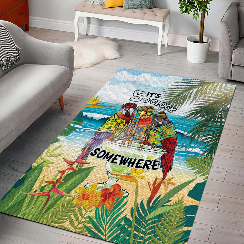 It's 5 o'clock Somewhere Area Rug Beach Party - Polynesian Pride