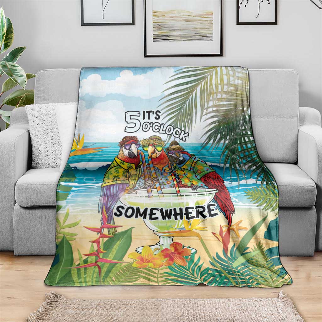 It's 5 o'clock Somewhere Blanket Beach Party - Polynesian Pride
