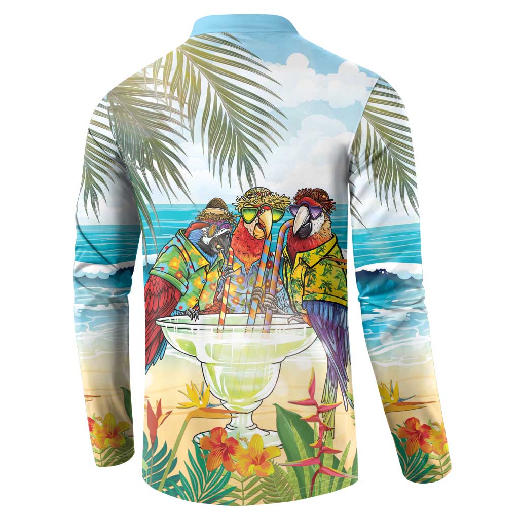 It's 5 o'clock Somewhere Button Sweatshirt Beach Party - Polynesian Pride