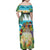 It's 5 o'clock Somewhere Family Matching Off Shoulder Maxi Dress and Hawaiian Shirt Beach Party - Polynesian Pride