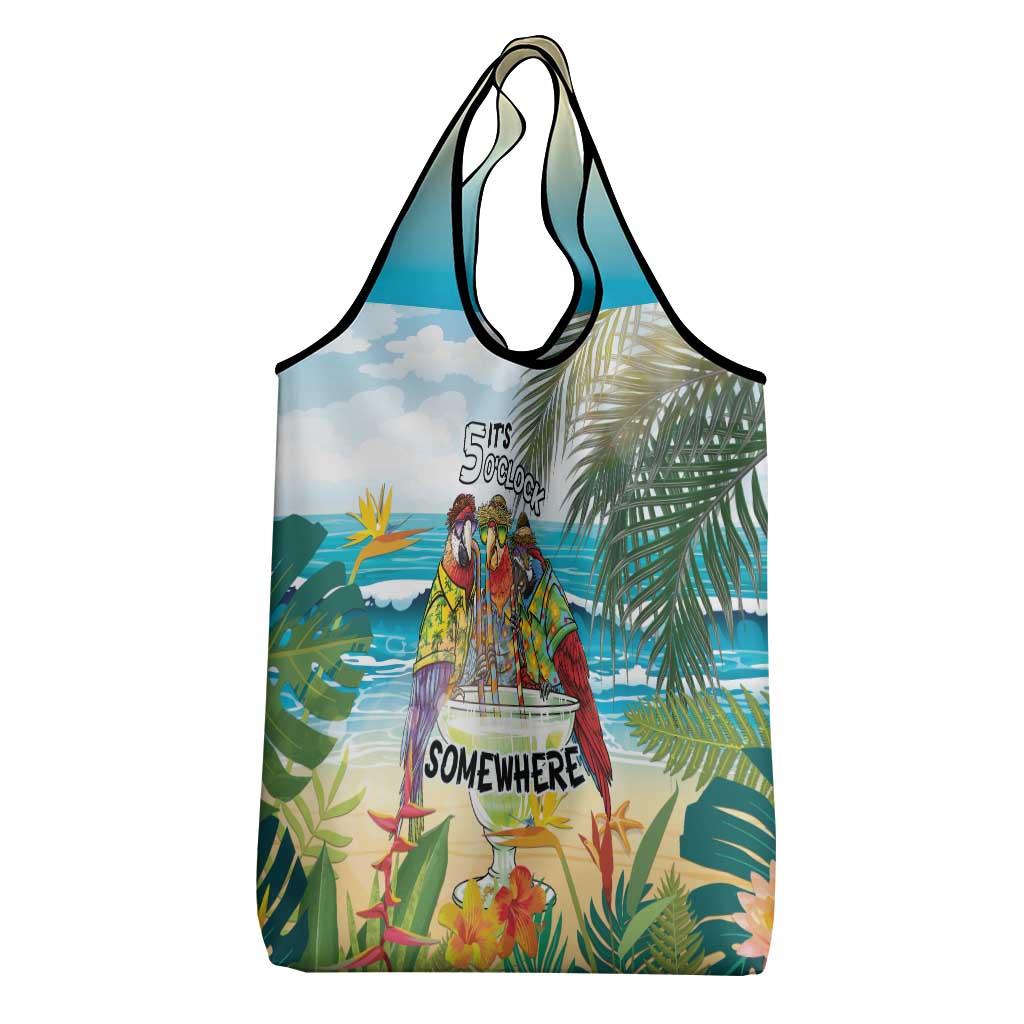 It's 5 o'clock Somewhere Grocery Bag Beach Party - Polynesian Pride