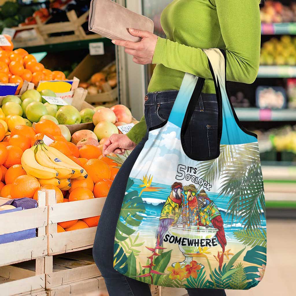 It's 5 o'clock Somewhere Grocery Bag Beach Party - Polynesian Pride
