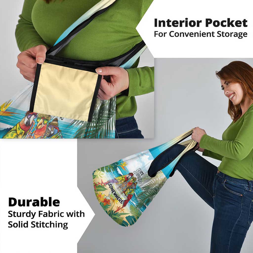 It's 5 o'clock Somewhere Grocery Bag Beach Party - Polynesian Pride