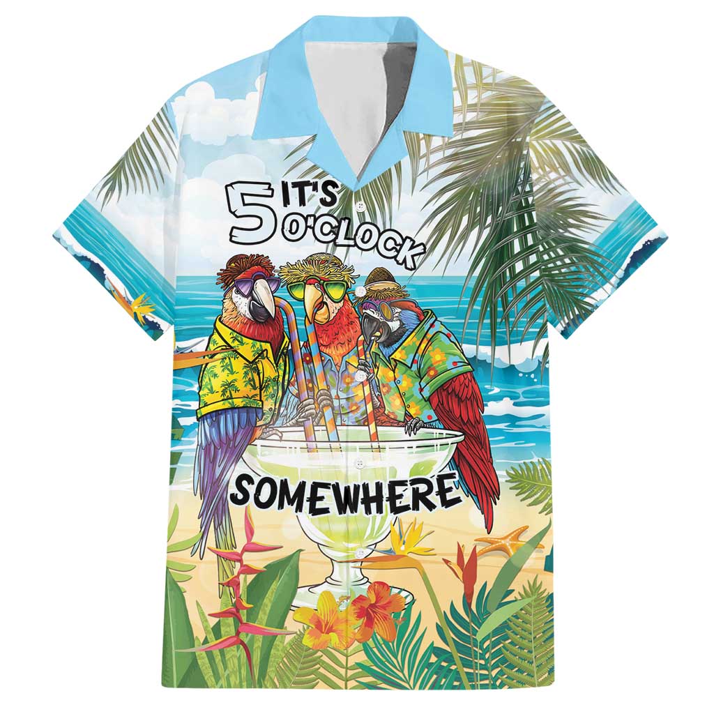 It's 5 o'clock Somewhere Hawaiian Shirt Beach Party - Polynesian Pride