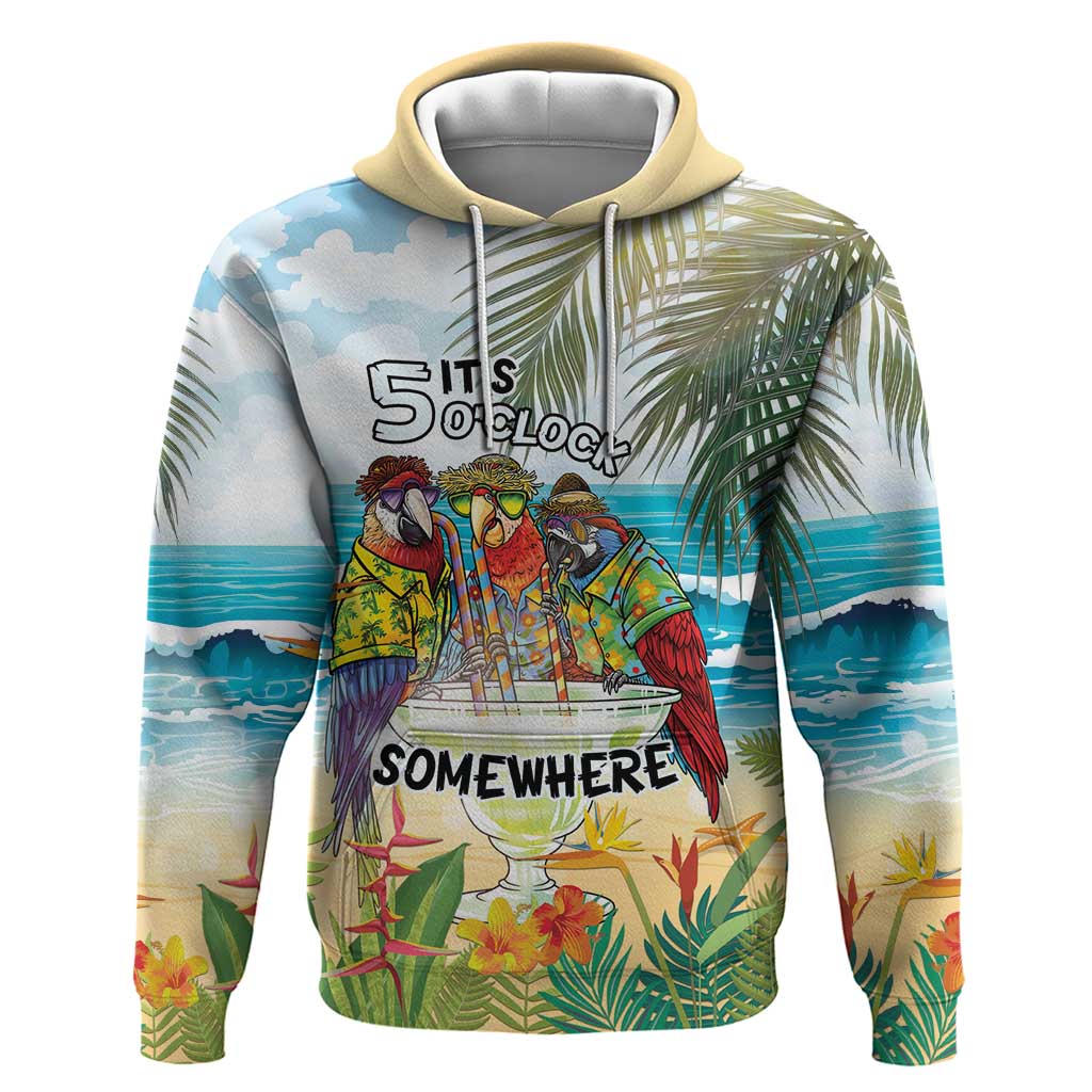 It's 5 o'clock Somewhere Hoodie Beach Party - Polynesian Pride