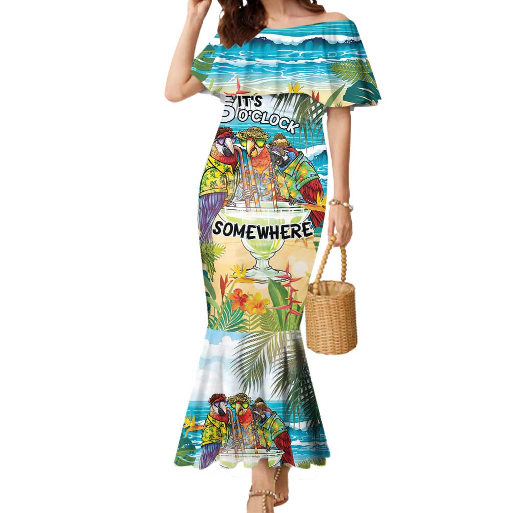 It's 5 o'clock Somewhere Mermaid Dress Beach Party - Polynesian Pride
