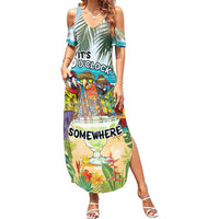 It's 5 o'clock Somewhere Summer Maxi Dress Beach Party - Polynesian Pride