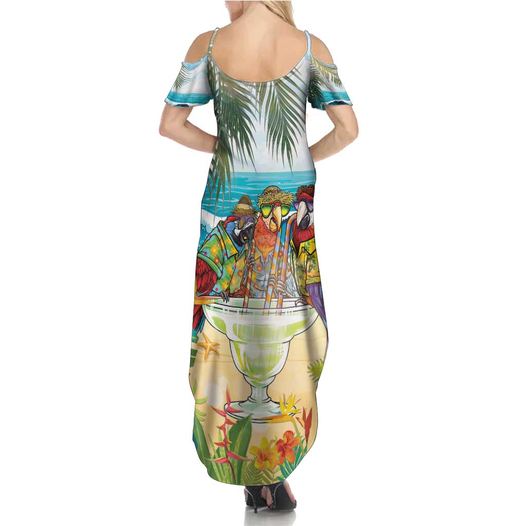 It's 5 o'clock Somewhere Summer Maxi Dress Beach Party - Polynesian Pride