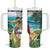 It's 5 o'clock Somewhere Tumbler With Handle Beach Party - Polynesian Pride