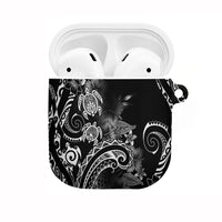 Aloha Hawaii Turtles Floral AirPods Case Obsidian Glaze
