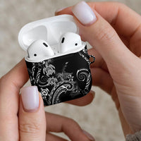 Aloha Hawaii Turtles Floral AirPods Case Obsidian Glaze