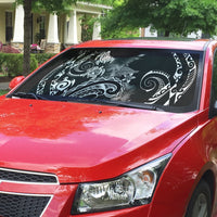 Aloha Hawaii Turtles Floral Auto Sun Shade Obsidian Glaze