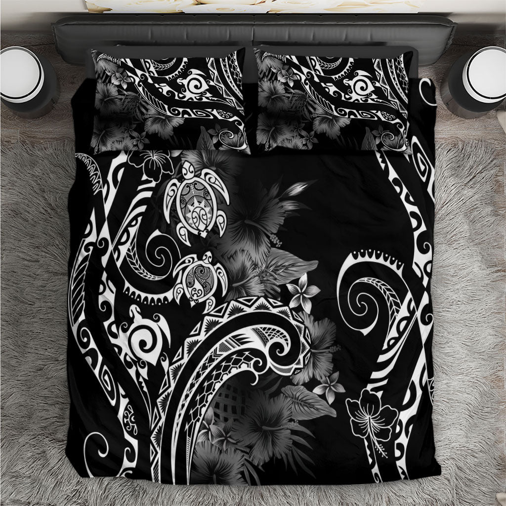 Aloha Hawaii Turtles Floral Bedding Set Obsidian Glaze