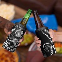 Aloha Hawaii Turtles Floral 4 in 1 Can Cooler Tumbler Obsidian Glaze
