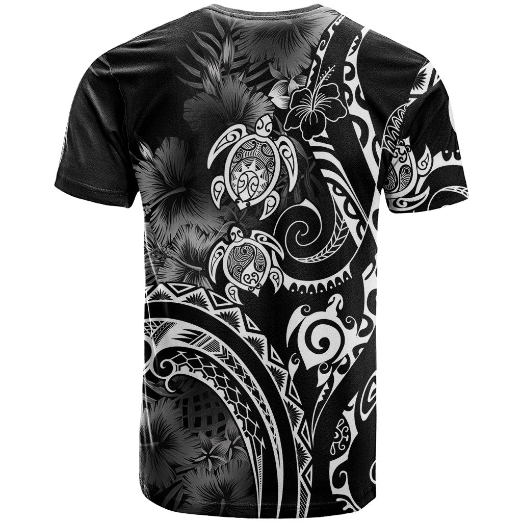 Aloha Hawaii Turtles Floral T Shirt Obsidian Glaze
