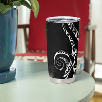 Aloha Hawaii Turtles Floral Tumbler Cup Obsidian Glaze