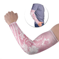 Aloha Hawaii Turtles Floral Arm Sleeves Pink Marbles Glaze