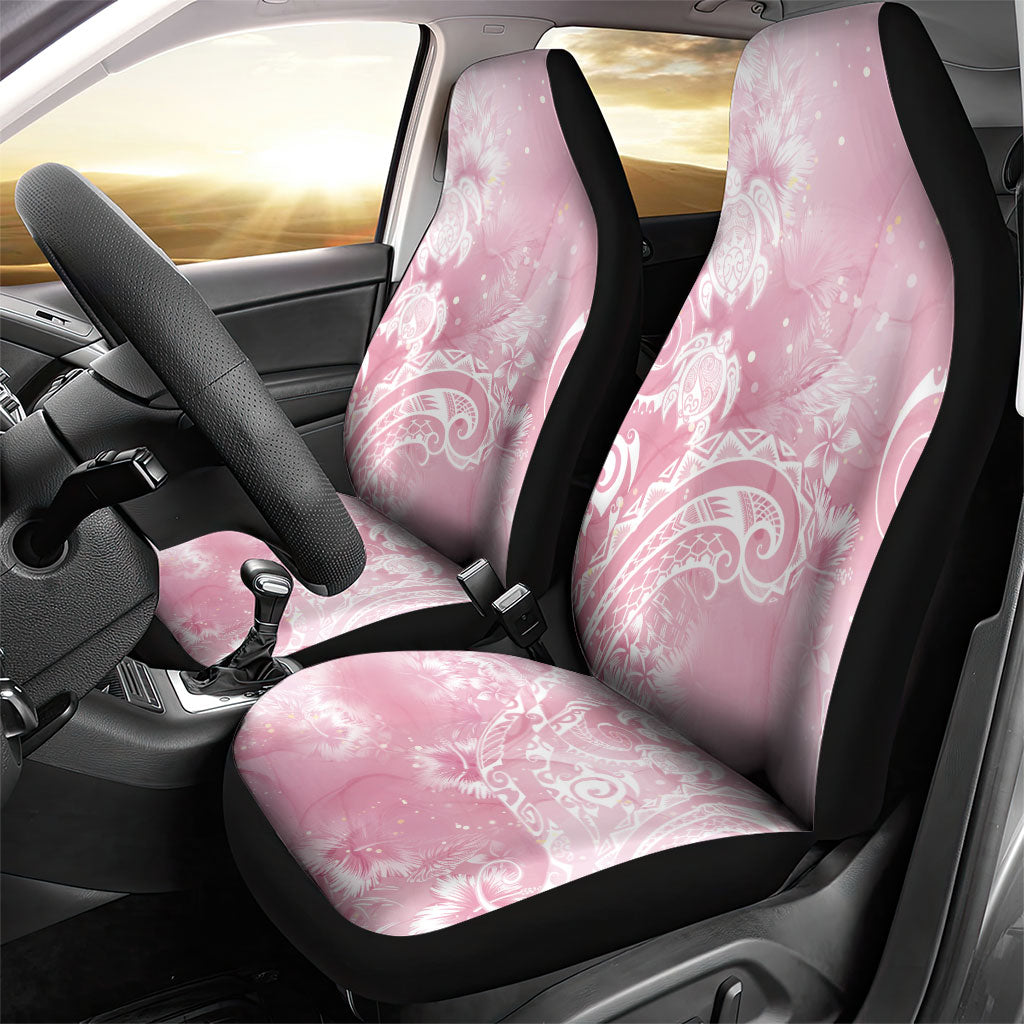 Aloha Hawaii Turtles Floral Car Seat Cover Pink Marbles Glaze