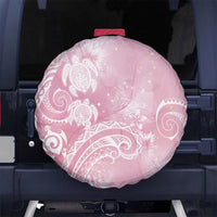 Aloha Hawaii Turtles Floral Spare Tire Cover Pink Marbles Glaze