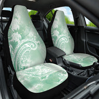 Aloha Hawaii Turtles Floral Car Seat Cover Seafoam Marbles Glaze