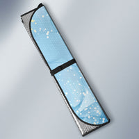 Aloha Hawaii Turtles Floral Auto Sun Shade Aqua Marbles Glaze