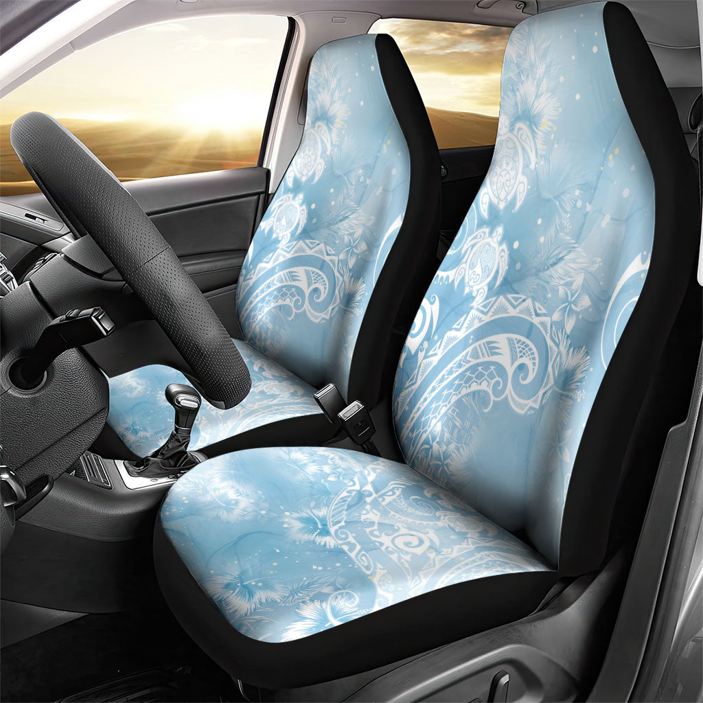 Aloha Hawaii Turtles Floral Car Seat Cover Aqua Marbles Glaze