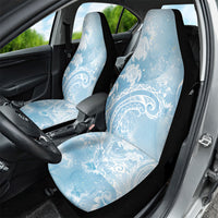 Aloha Hawaii Turtles Floral Car Seat Cover Aqua Marbles Glaze